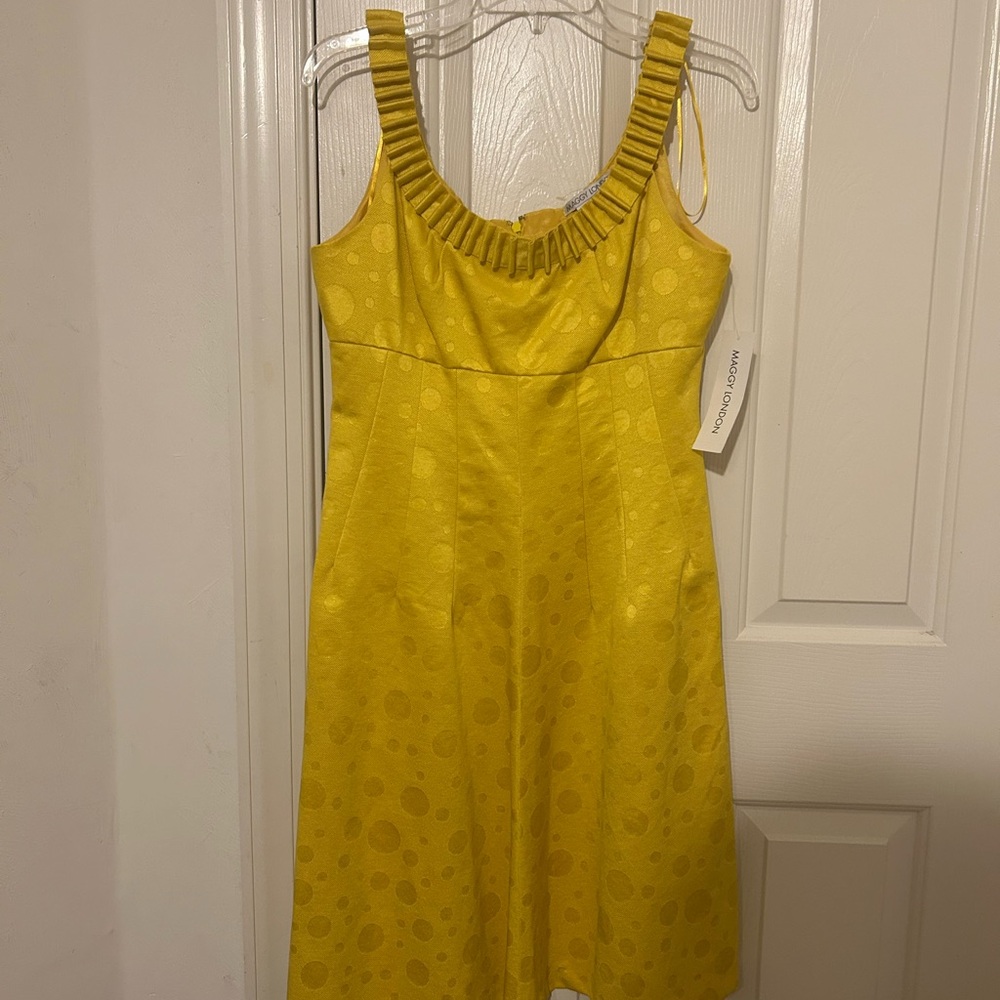 Maggy London Sunlit Yellow Dress